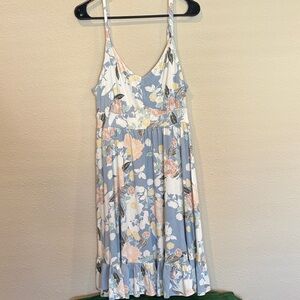 Torrid 0X Floral Spaghetti Strap Dress